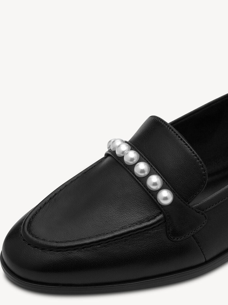 cuoio di pattino - nero 1-24220-44-003 compra tamaris scarpe basse pantofole online