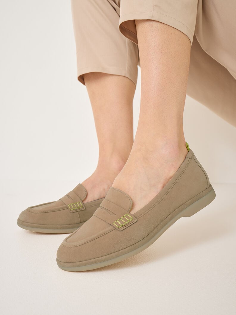 cuoio di pattino - marrone 1-24224-44-435 compra tamaris scarpe basse pantofole online