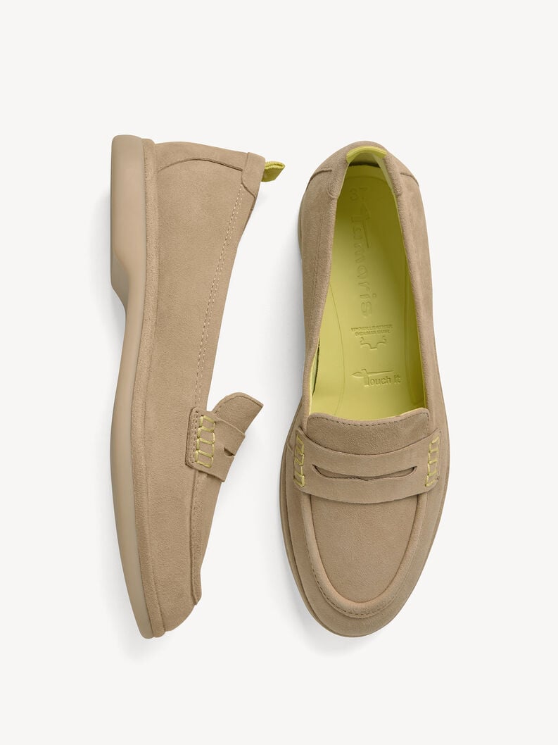 cuoio di pattino - marrone 1-24224-44-435 compra tamaris scarpe basse pantofole online