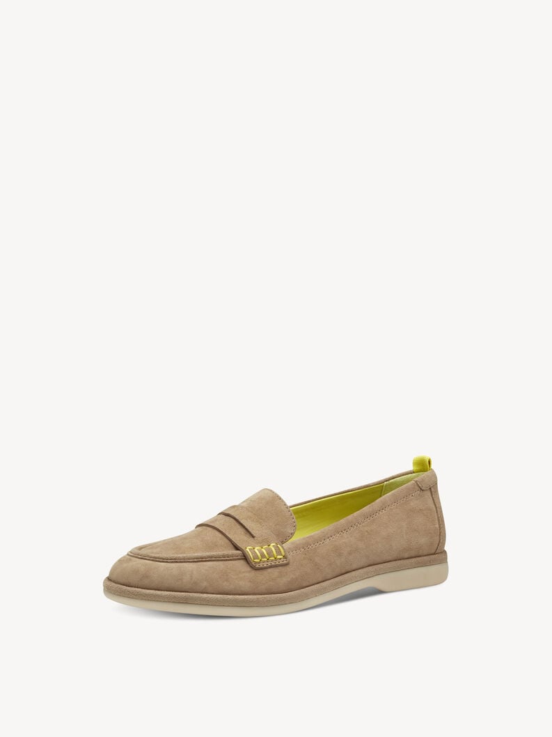 cuoio di pattino - marrone 1-24224-44-435 compra tamaris scarpe basse pantofole online