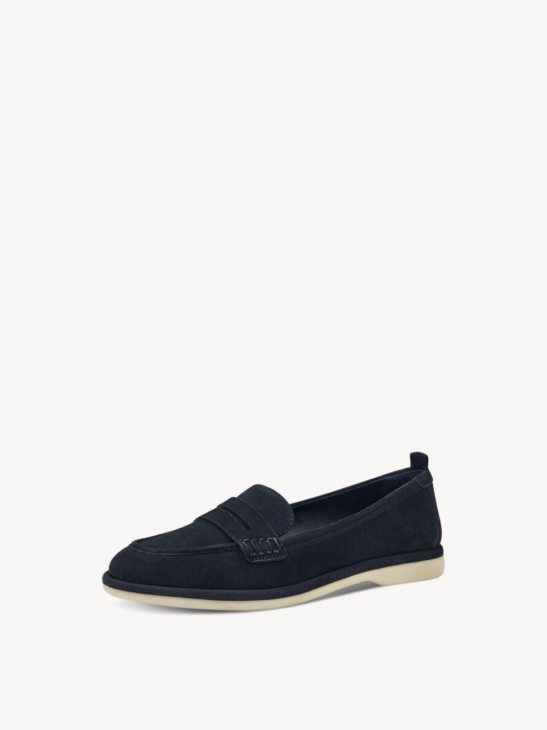 cuoio di pattino - blu 1-24224-44-805 compra tamaris scarpe basse pantofole online
