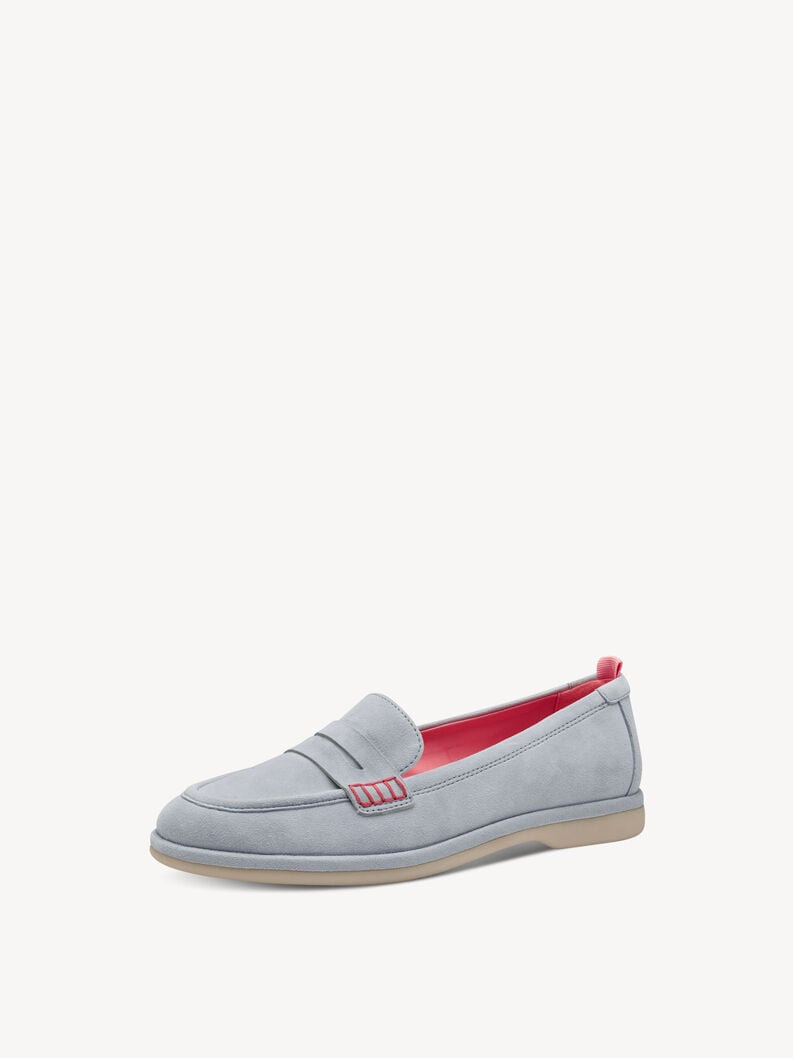 cuoio di pattino - blu 1-24224-44-880 compra tamaris scarpe basse pantofole online