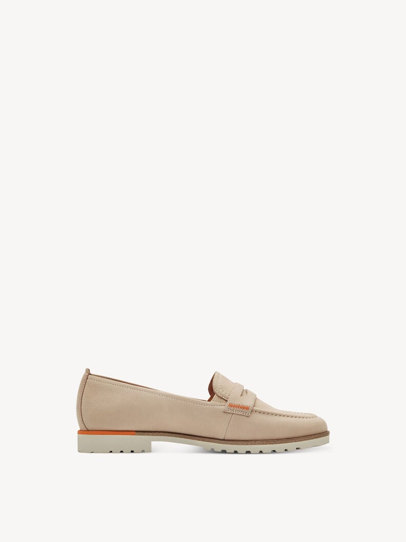 cuoio di pattino - beige 1-24228-44-418 compra tamaris scarpe basse pantofole online