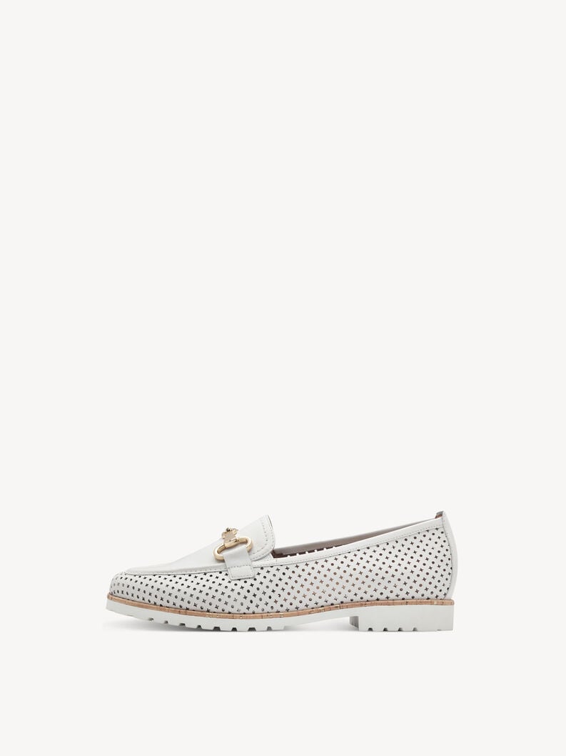 cuoio di pattino bianco 1-24230-44-100 compra tamaris scarpe basse pantofole online