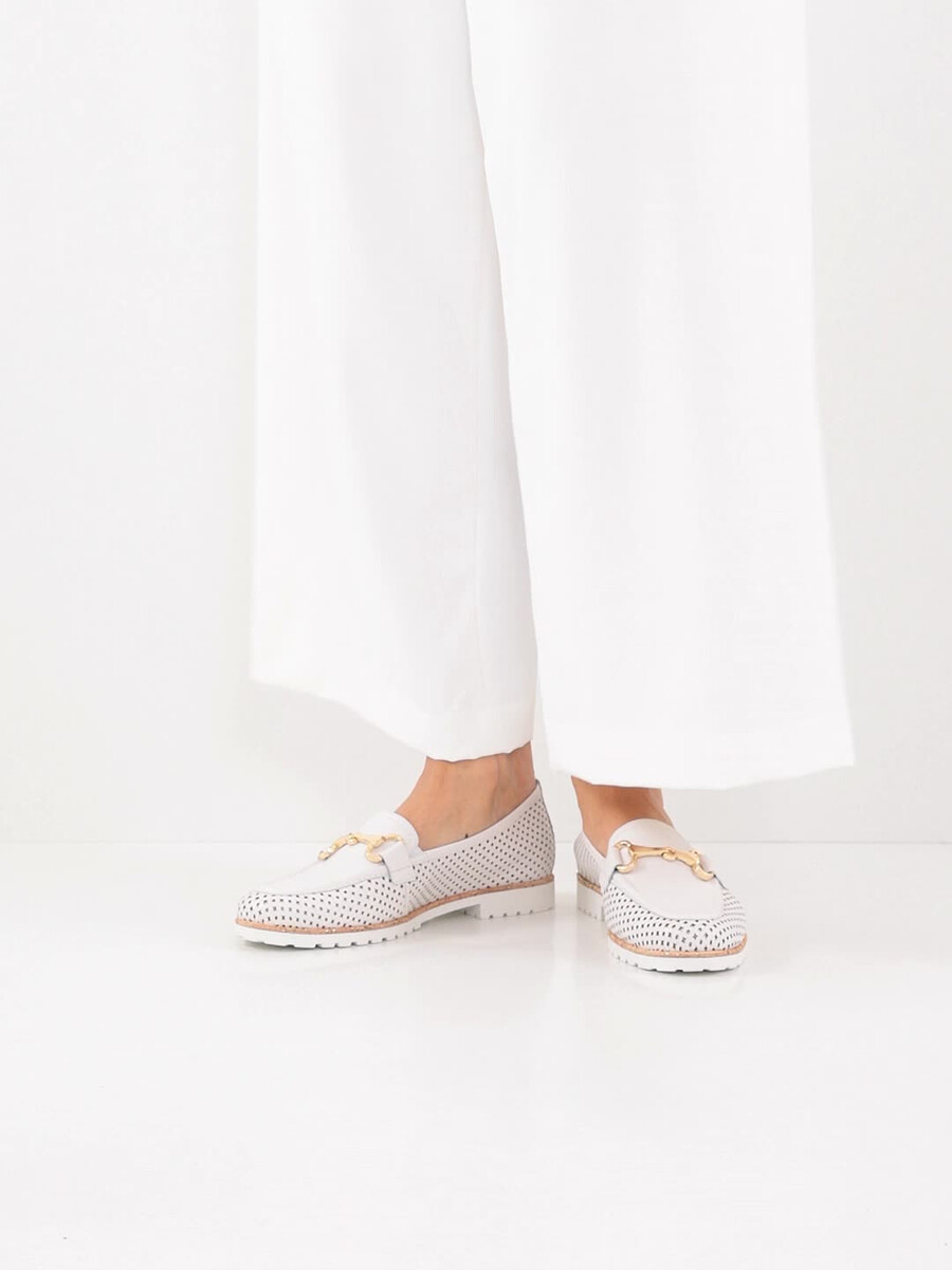 cuoio di pattino bianco 1-24230-44-100 compra tamaris scarpe basse pantofole online
