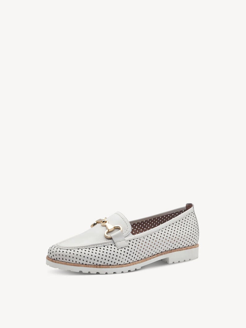 cuoio di pattino bianco 1-24230-44-100 compra tamaris scarpe basse pantofole online