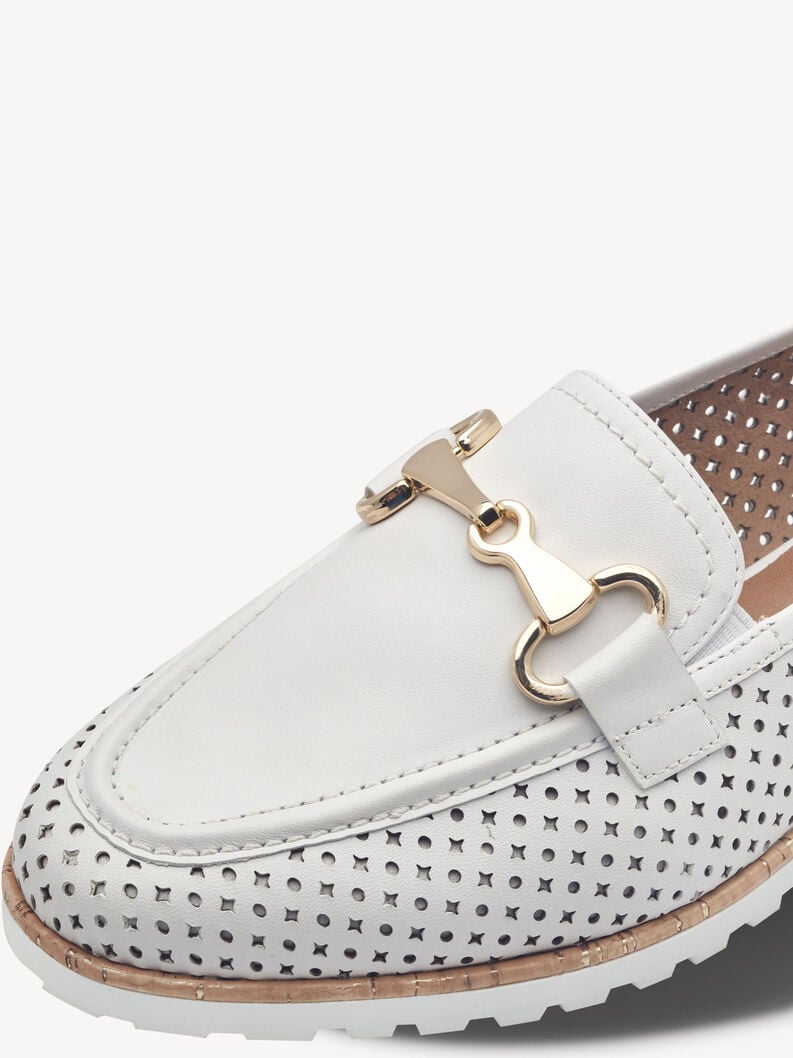 cuoio di pattino bianco 1-24230-44-100 compra tamaris scarpe basse pantofole online