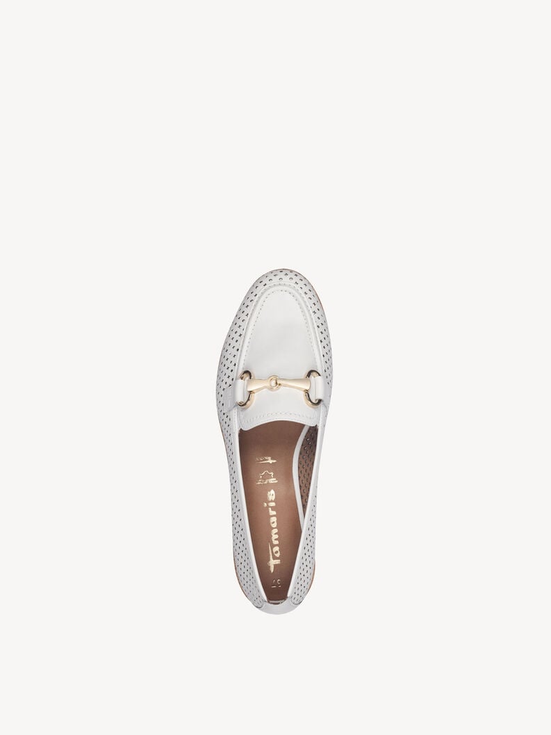 cuoio di pattino bianco 1-24230-44-100 compra tamaris scarpe basse pantofole online
