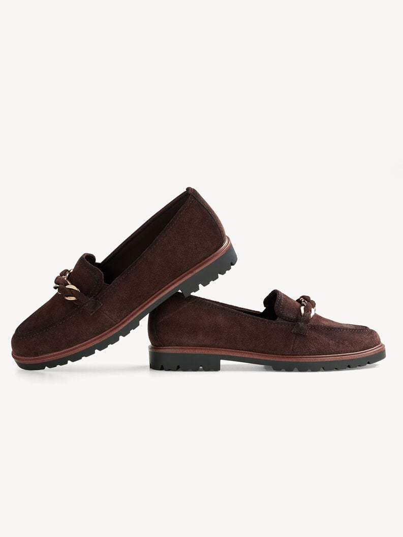 cuoio di pattino - marrone 1-24230-45-304 compra tamaris scarpe basse pantofole online