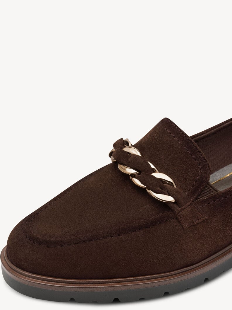 cuoio di pattino - marrone 1-24230-45-304 compra tamaris scarpe basse pantofole online