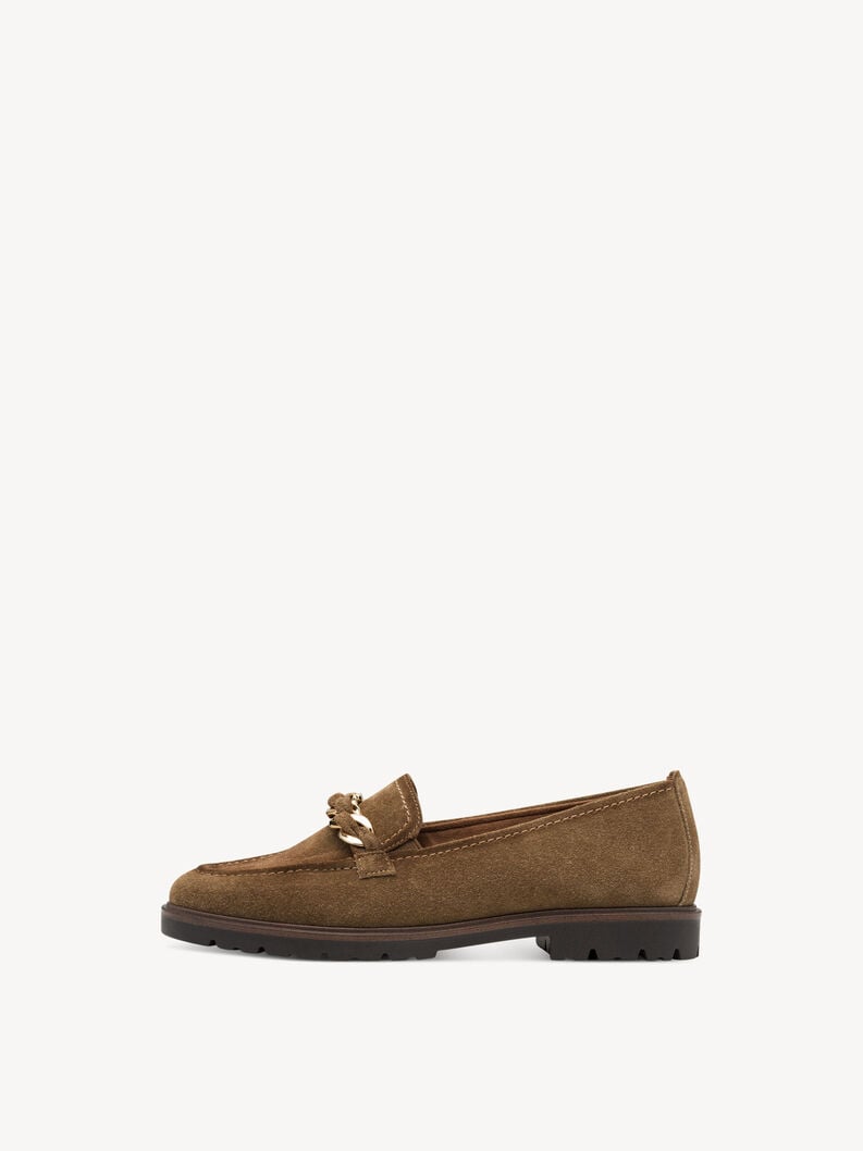 cuoio di pattino - marrone 1-24230-45-310 compra tamaris scarpe basse pantofole online