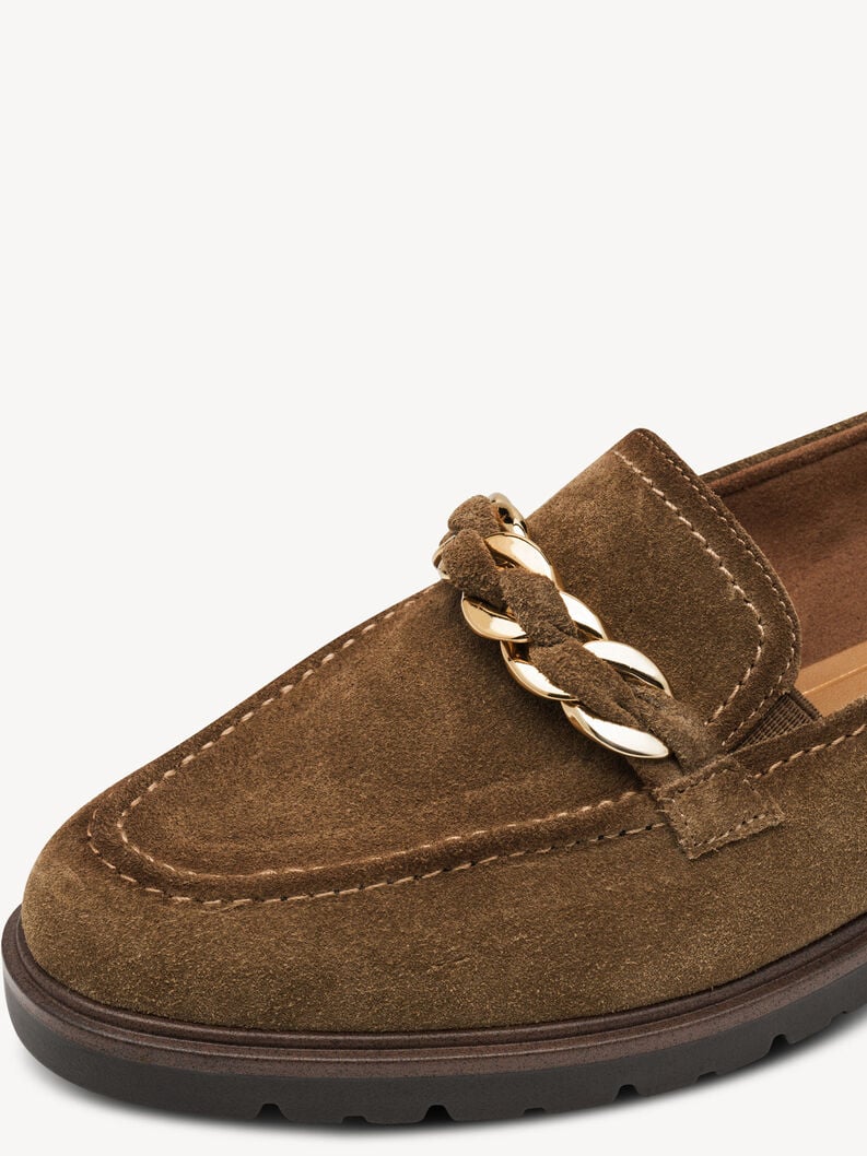 cuoio di pattino - marrone 1-24230-45-310 compra tamaris scarpe basse pantofole online