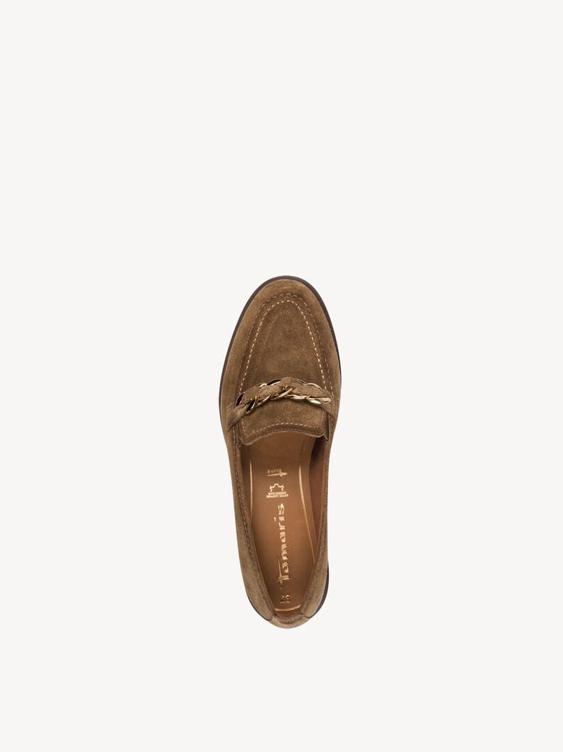 cuoio di pattino - marrone 1-24230-45-310 compra tamaris scarpe basse pantofole online