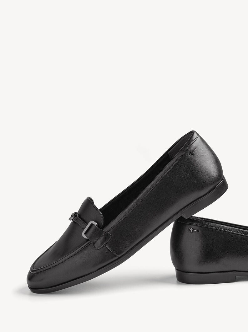 cuoio di pattino - nero 1-24240-44-003 compra tamaris scarpe basse pantofole online