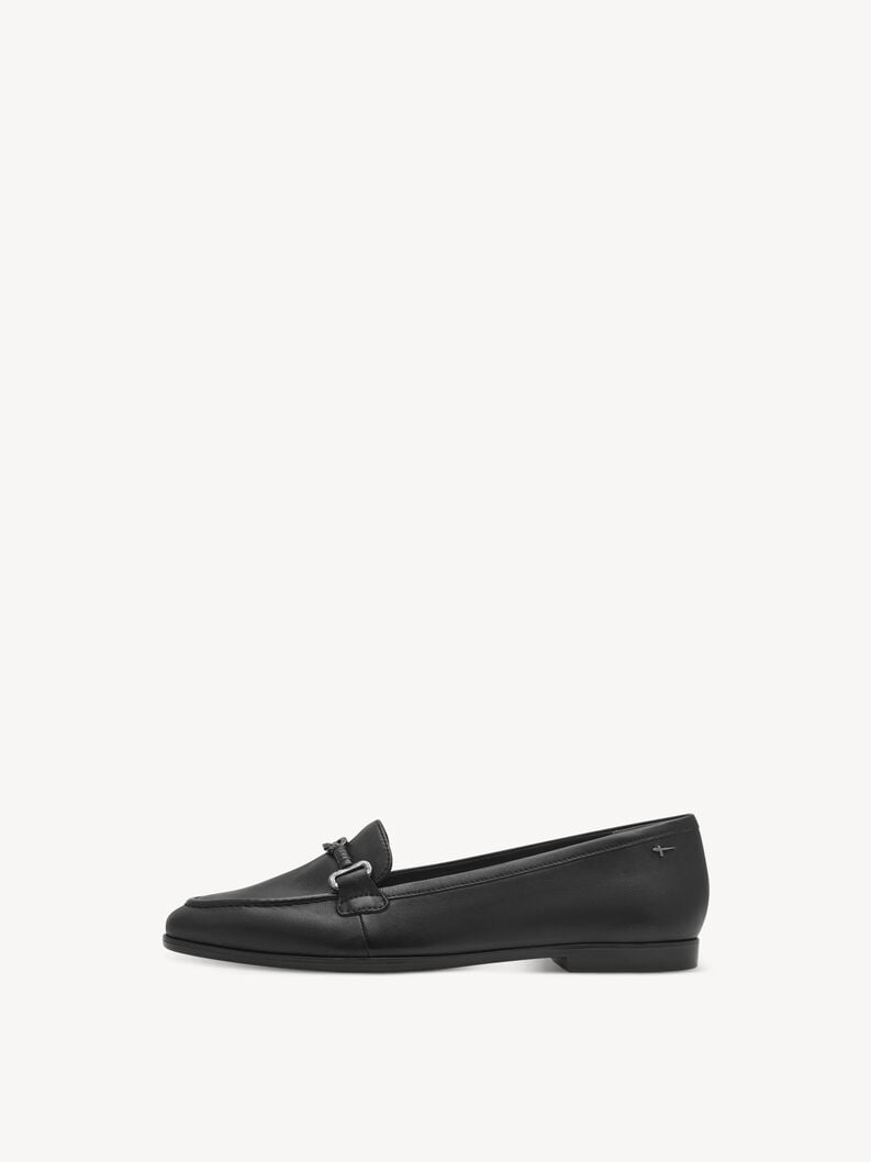 cuoio di pattino - nero 1-24240-44-003 compra tamaris scarpe basse pantofole online