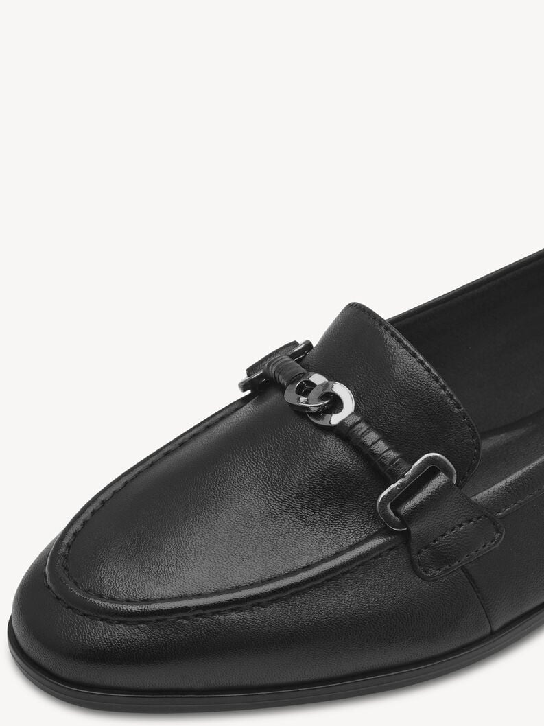 cuoio di pattino - nero 1-24240-44-003 compra tamaris scarpe basse pantofole online