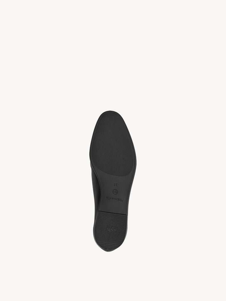 cuoio di pattino - nero 1-24240-44-003 compra tamaris scarpe basse pantofole online