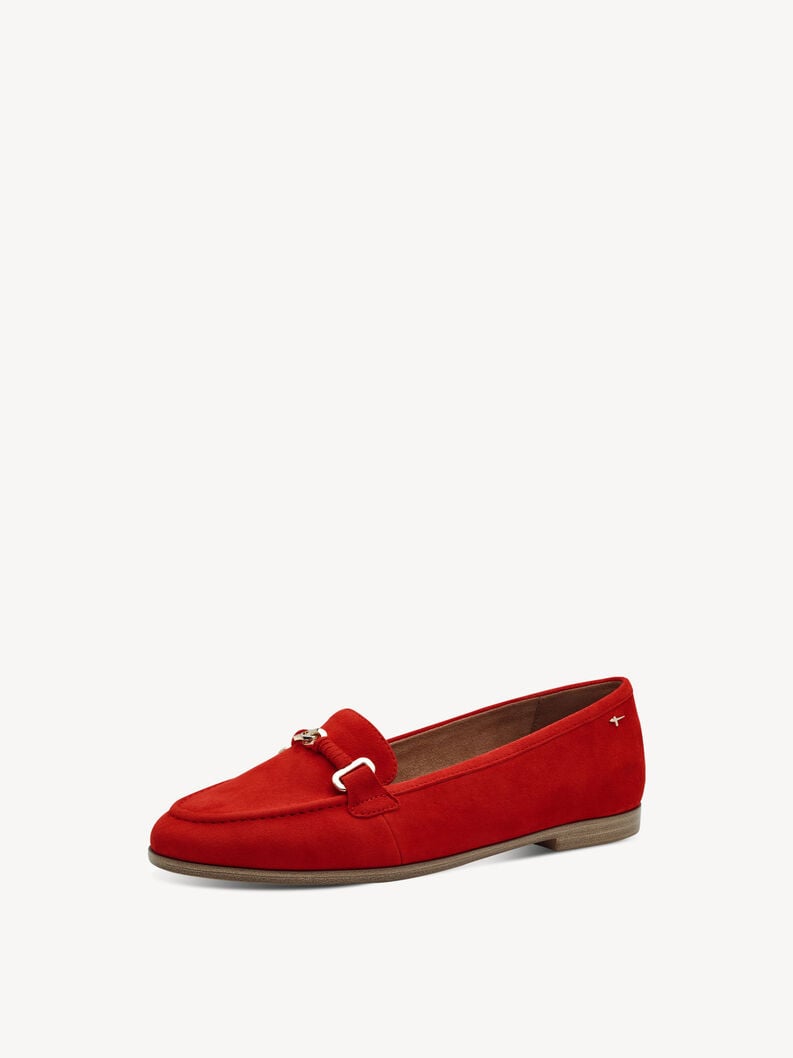 cuoio di pattino rosso 1-24240-44-500 compra tamaris scarpe basse pantofole online