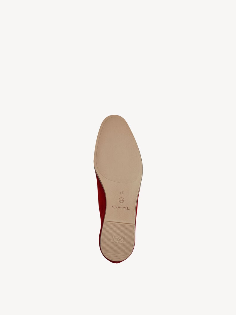 cuoio di pattino rosso 1-24240-44-500 compra tamaris scarpe basse pantofole online