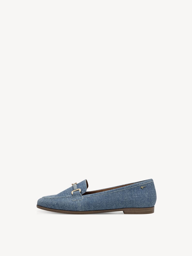 cuoio di pattino - blu 1-24240-44-802 compra tamaris scarpe basse pantofole online