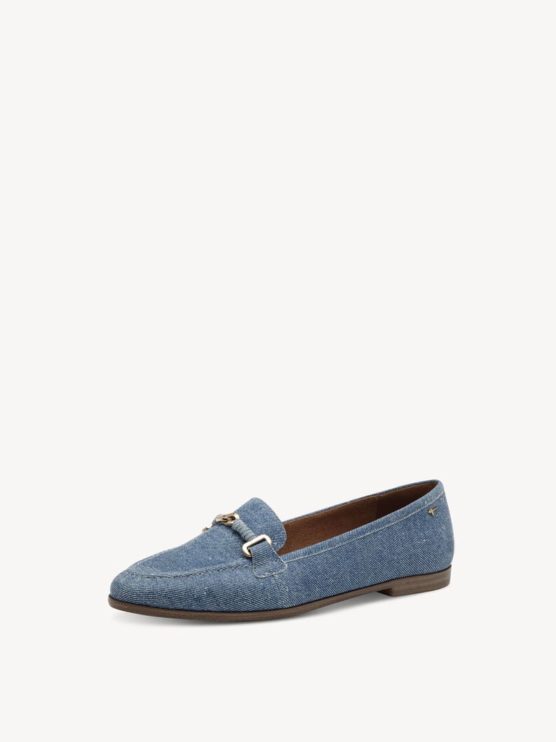 cuoio di pattino - blu 1-24240-44-802 compra tamaris scarpe basse pantofole online