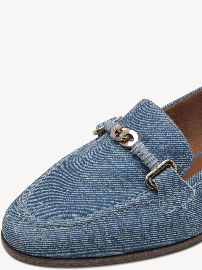 cuoio di pattino - blu 1-24240-44-802 compra tamaris scarpe basse pantofole online