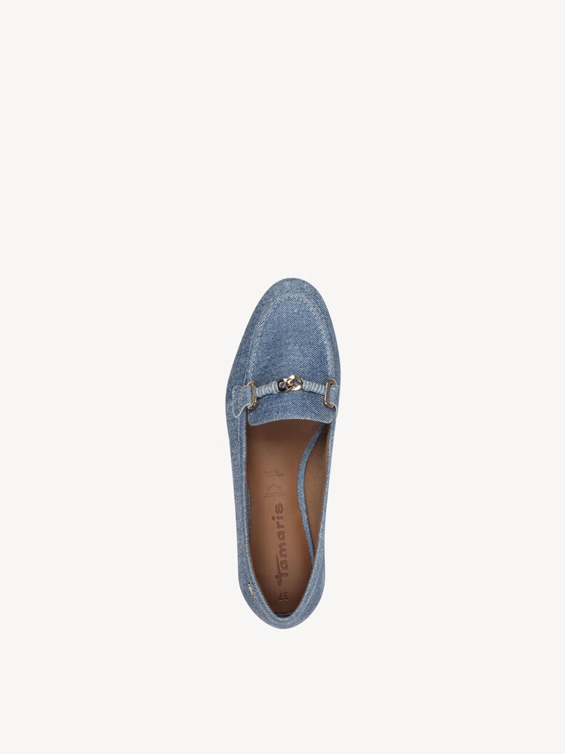 cuoio di pattino - blu 1-24240-44-802 compra tamaris scarpe basse pantofole online
