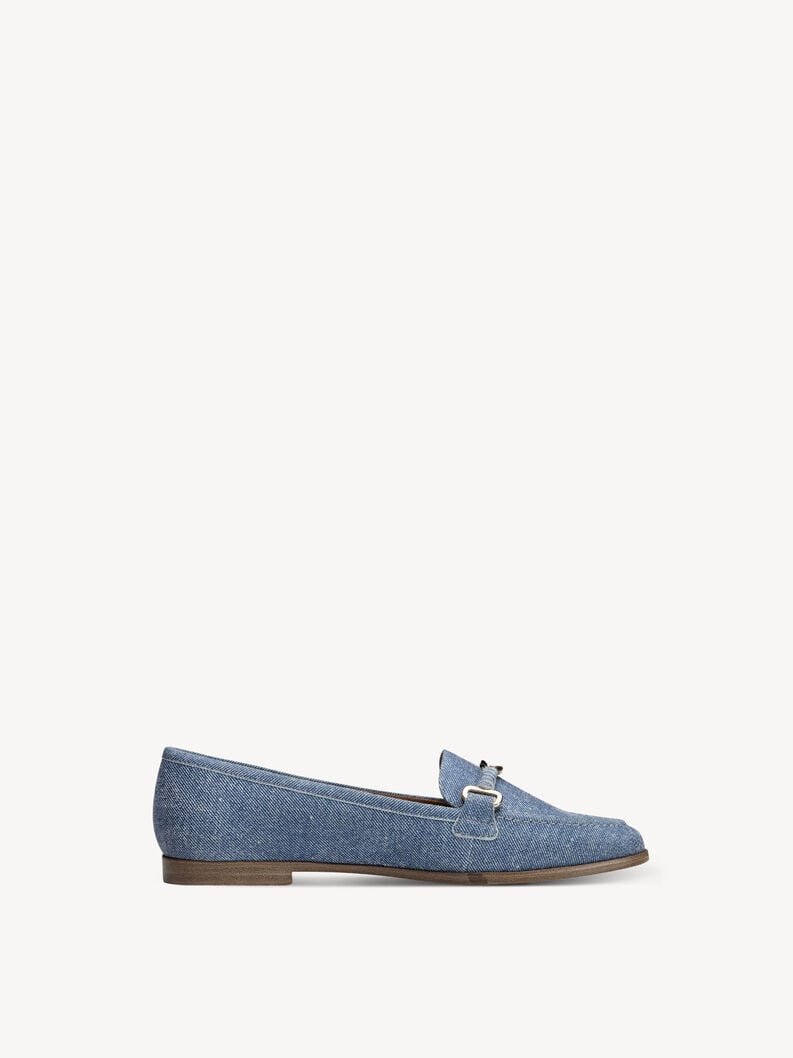 cuoio di pattino - blu 1-24240-44-802 compra tamaris scarpe basse pantofole online