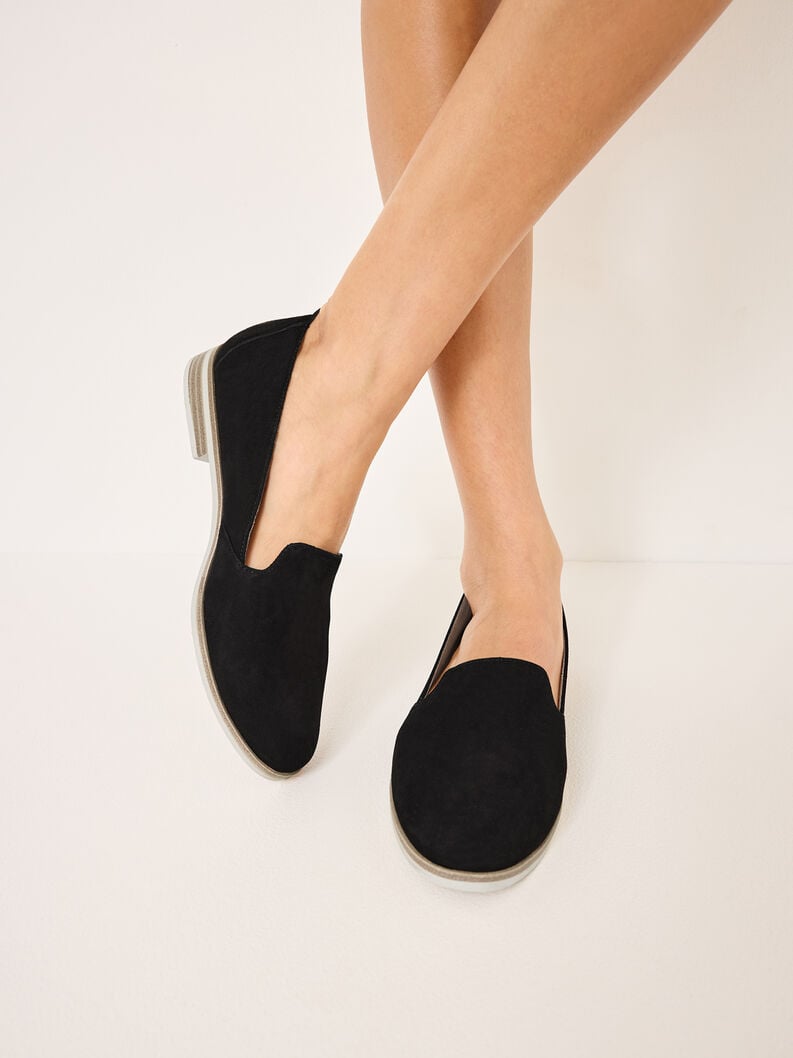 cuoio di pattino - nero 1-24298-42-001 compra tamaris scarpe basse pantofole online