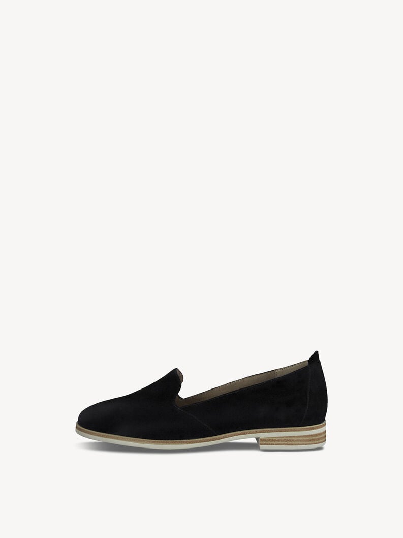 cuoio di pattino - nero 1-24298-42-001 compra tamaris scarpe basse pantofole online