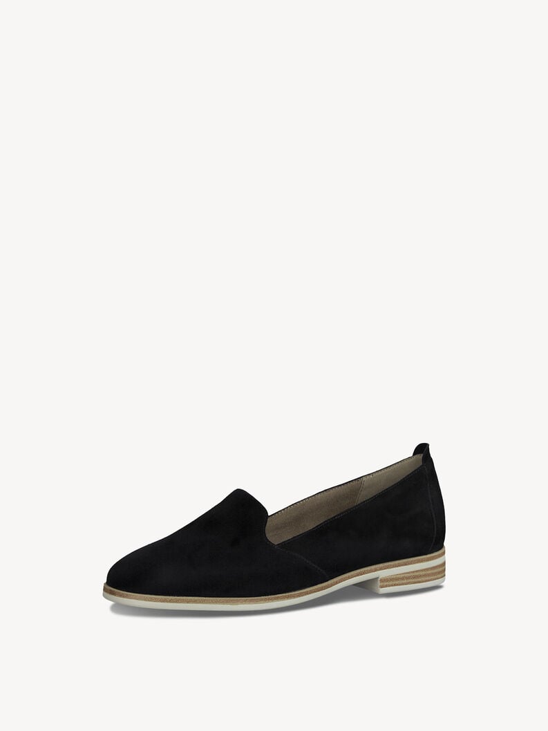 cuoio di pattino - nero 1-24298-42-001 compra tamaris scarpe basse pantofole online