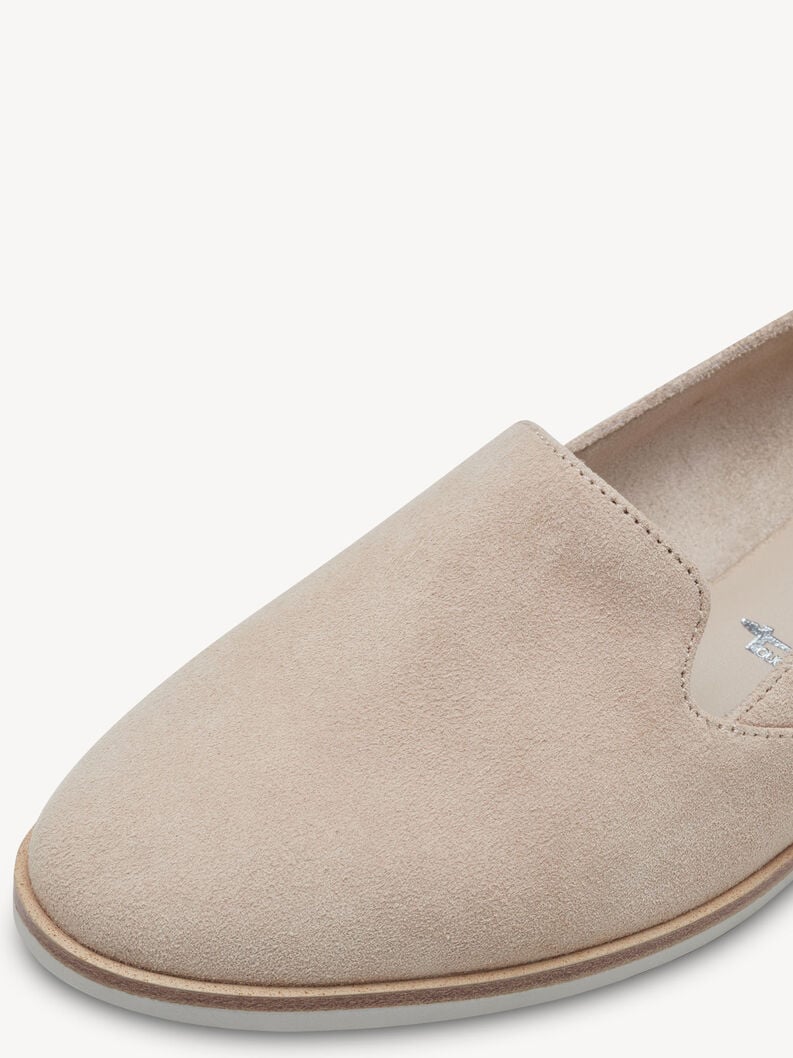 cuoio di pattino - beige 1-24298-42-400 compra tamaris scarpe basse pantofole online
