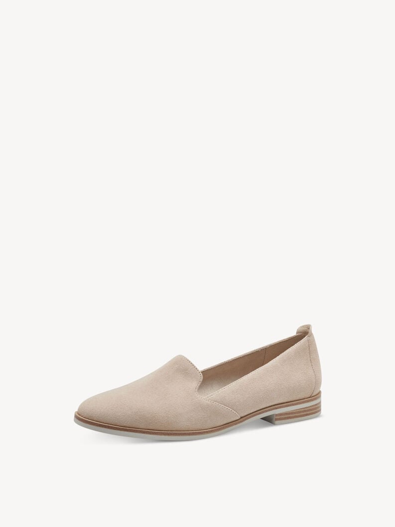 cuoio di pattino - beige 1-24298-42-400 compra tamaris scarpe basse pantofole online