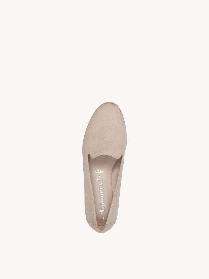 cuoio di pattino - beige 1-24298-42-400 compra tamaris scarpe basse pantofole online