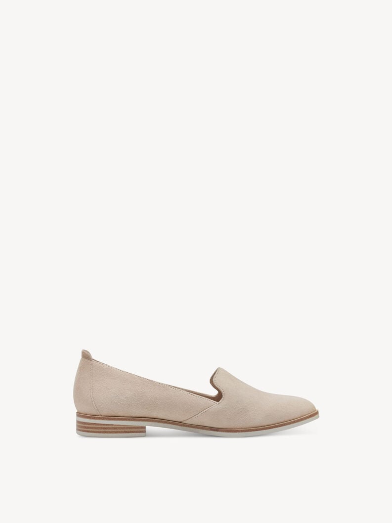cuoio di pattino - beige 1-24298-42-400 compra tamaris scarpe basse pantofole online