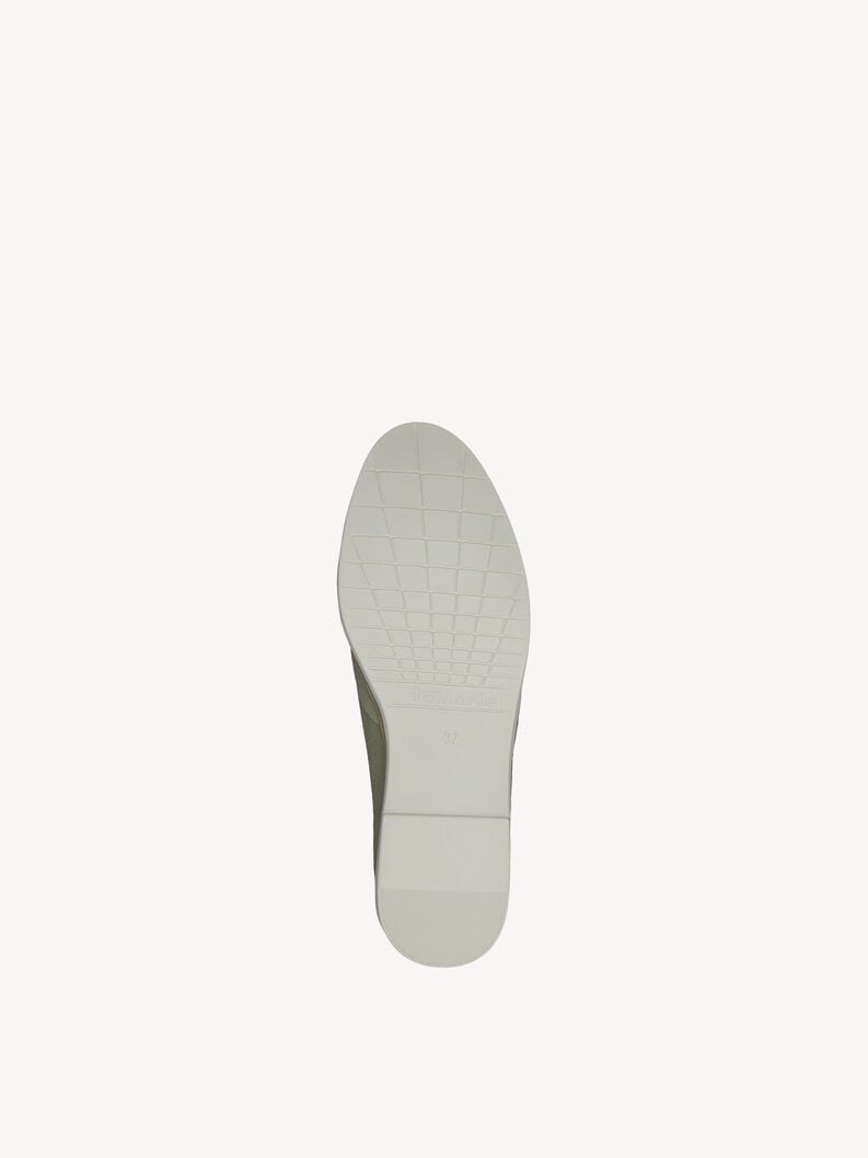 cuoio di pattino - verde 1-24298-42-771 compra tamaris scarpe basse pantofole online