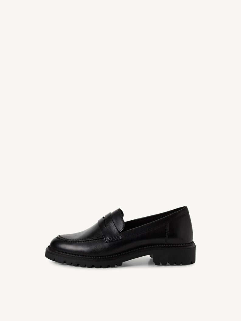cuoio di pattino - nero 1-24300-45-003 compra tamaris scarpe basse pantofole online