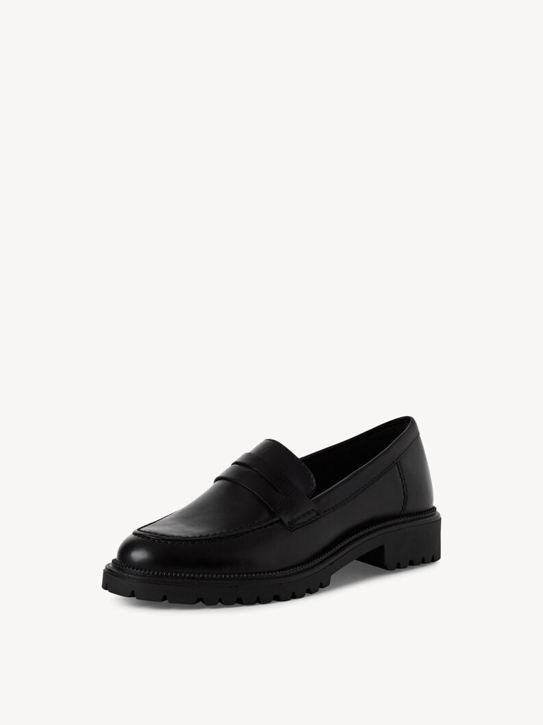 cuoio di pattino - nero 1-24300-45-003 compra tamaris scarpe basse pantofole online