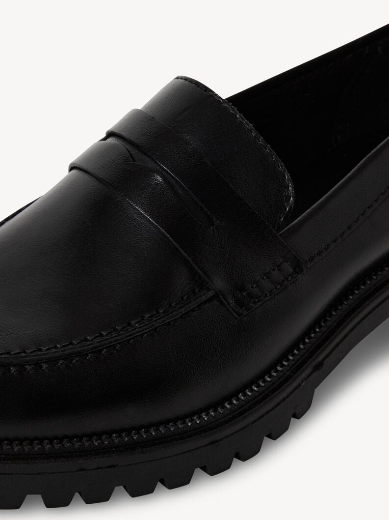 cuoio di pattino - nero 1-24300-45-003 compra tamaris scarpe basse pantofole online