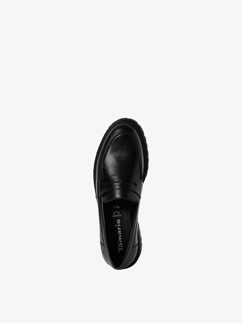 cuoio di pattino - nero 1-24300-45-003 compra tamaris scarpe basse pantofole online
