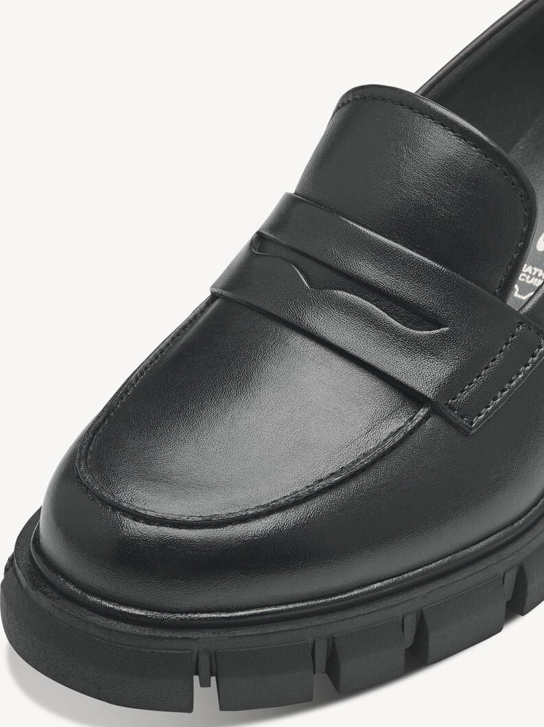 cuoio di pattino - nero 1-24439-41-003 compra tamaris scarpe basse pantofole online