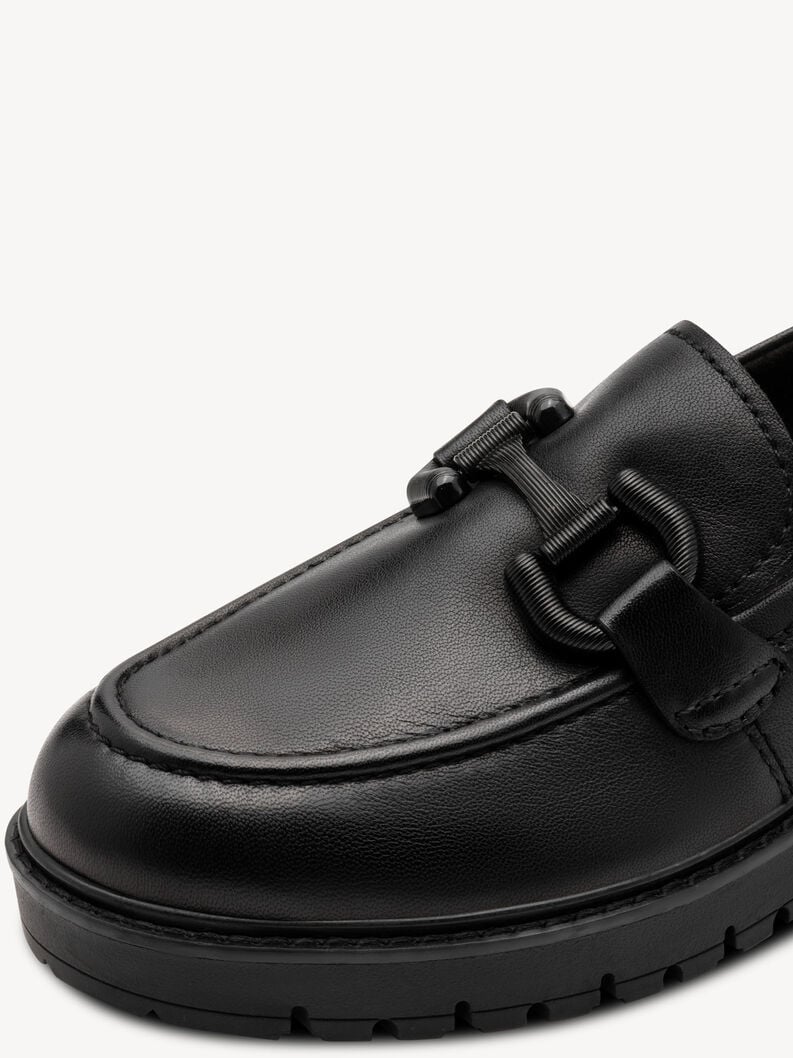cuoio di pattino - nero 1-24723-43-003 compra tamaris scarpe basse pantofole online