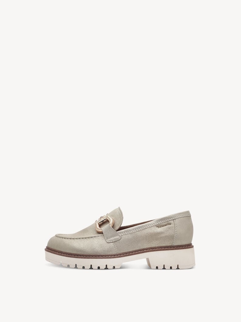 cuoio di pattino - beige 1-24723-43-179 compra tamaris scarpe basse pantofole online