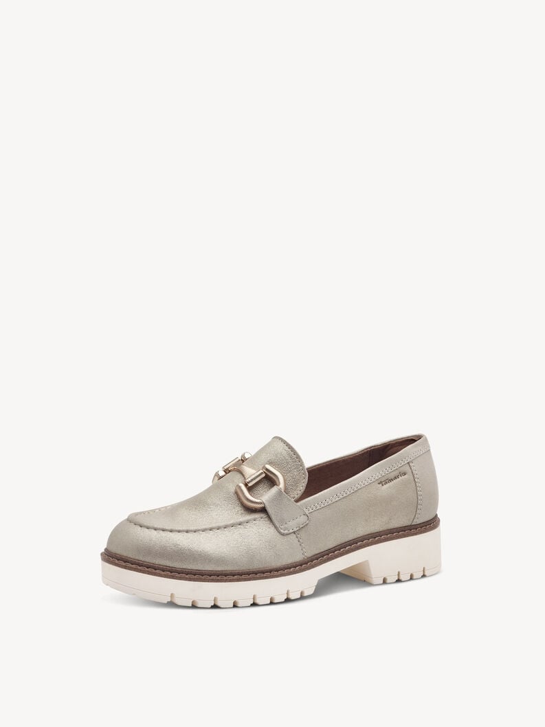 cuoio di pattino - beige 1-24723-43-179 compra tamaris scarpe basse pantofole online