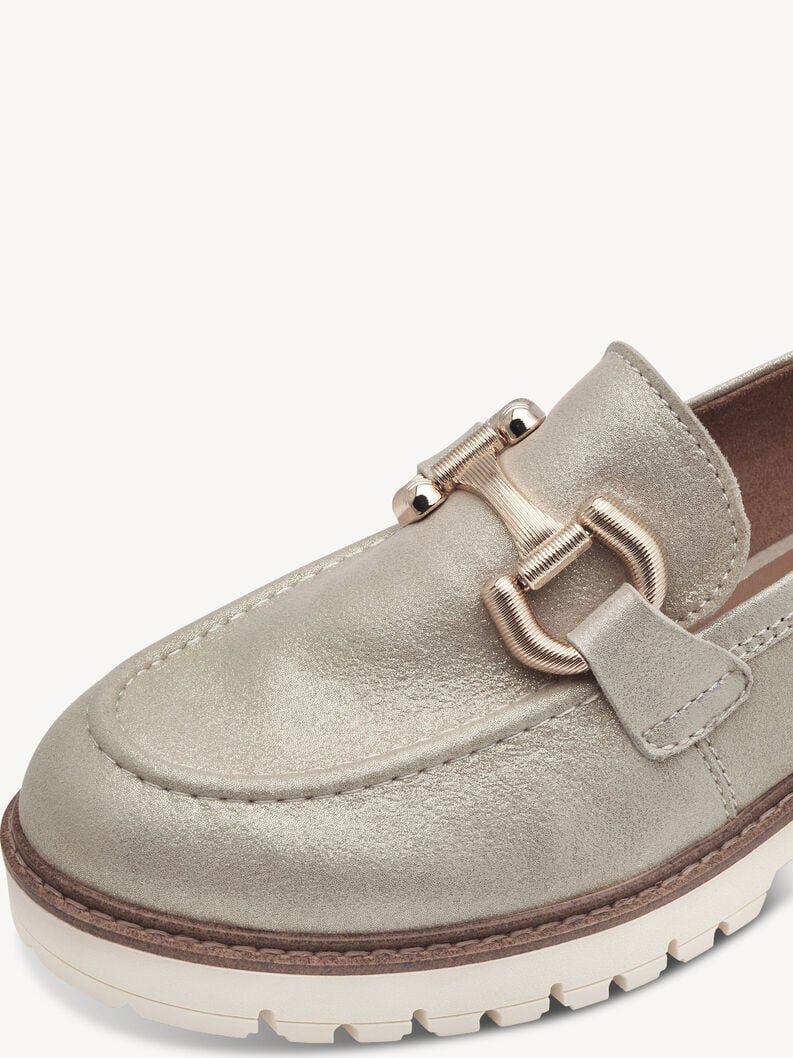 cuoio di pattino - beige 1-24723-43-179 compra tamaris scarpe basse pantofole online
