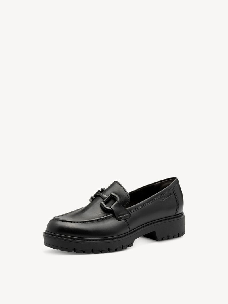 cuoio di pattino - nero 1-24733-45-003 compra tamaris scarpe basse pantofole online