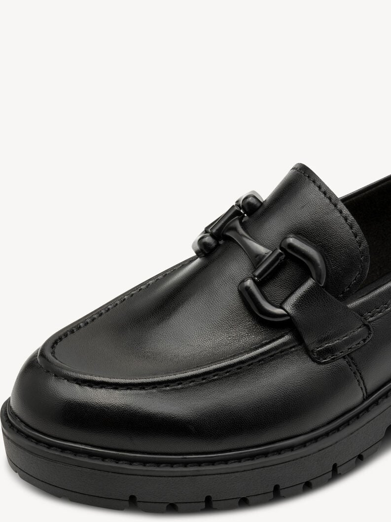 cuoio di pattino - nero 1-24733-45-003 compra tamaris scarpe basse pantofole online