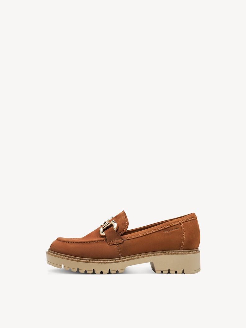 cuoio di pattino - marrone 1-24733-45-305 compra tamaris scarpe basse pantofole online