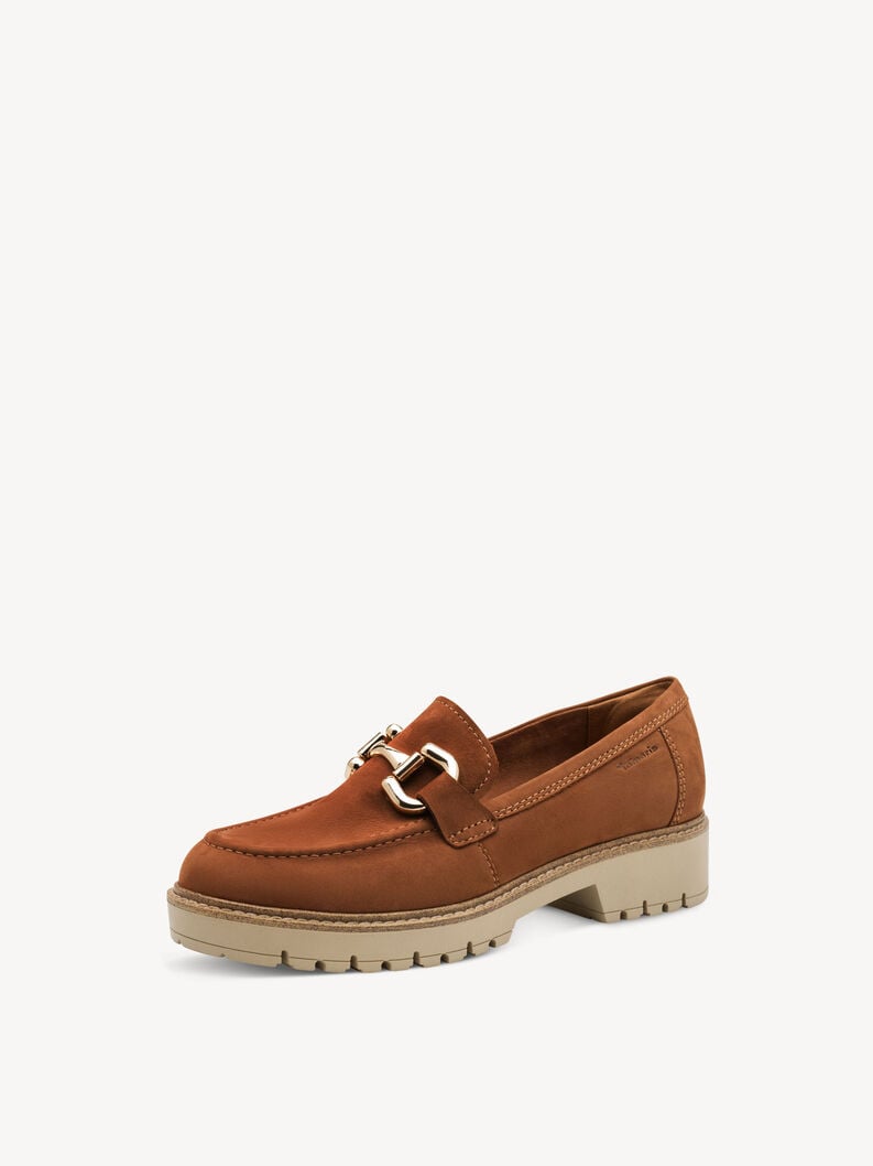 cuoio di pattino - marrone 1-24733-45-305 compra tamaris scarpe basse pantofole online