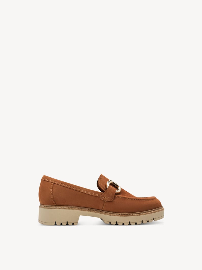 cuoio di pattino - marrone 1-24733-45-305 compra tamaris scarpe basse pantofole online